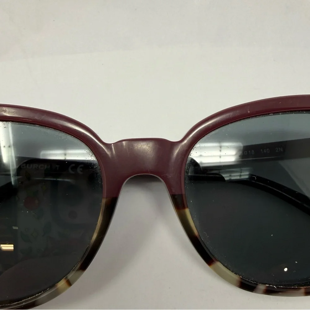Tory Burch Burgundy & Tortoise Shell TY7131 Style Sunglasses